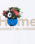Market "Smiley Market De L'Homme T-Shirt (white) - Blue Mountain Store