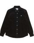 Carhartt WIP L/S Madison Cord Shirt (black/wax) - Blue Mountain Store