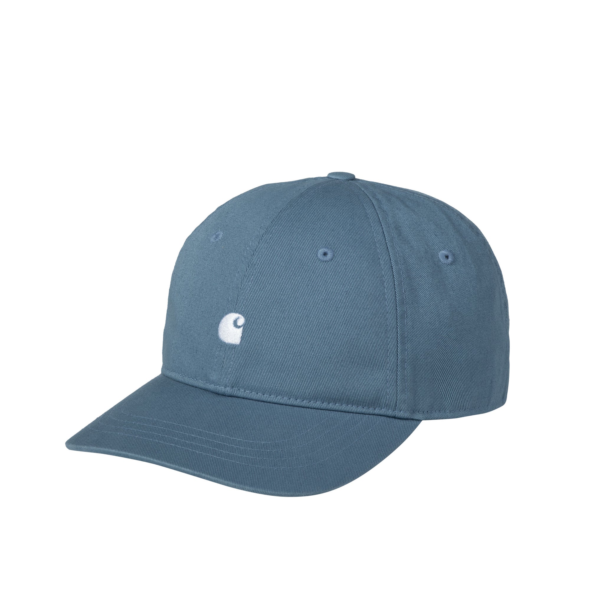 Carhartt WIP Madison Logo Cap (vancouver blue/white) - Blue Mountain Store