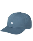 Carhartt WIP Madison Logo Cap (vancouver blue/white) - Blue Mountain Store