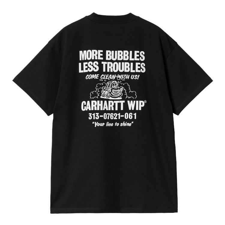 Carhartt WIP S/S Less Troubles T-Shirt (black/white) - Blue Mountain Store
