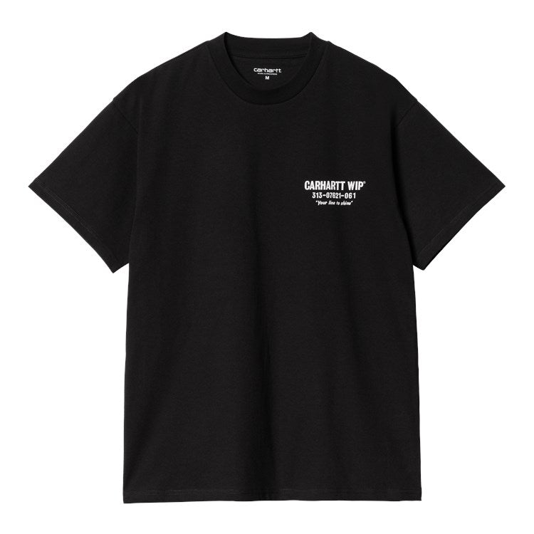 Carhartt WIP S/S Less Troubles T-Shirt (black/white) - Blue Mountain Store