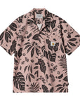 Carhartt WIP S/S Woodblock Shirt  (glassy pink) - Blue Mountain Store