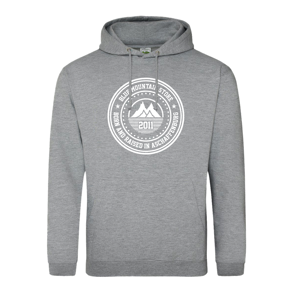 BMS &quot;BAR&quot; Hoodie (grey/white) - Blue Mountain Store