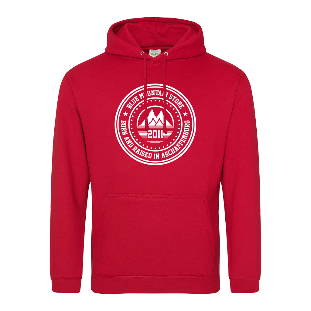 BMS &quot;BAR&quot; Hoodie (red/white) - Blue Mountain Store
