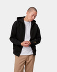 Carhartt WIP Hooded Chase Jacket (black/gold) - Blue Mountain Store